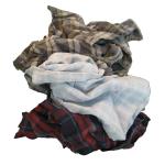 Flannel Wiping Rags, 25 Lb Box
